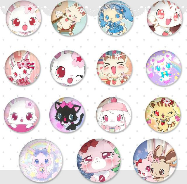 Brosche J-Jewelpet, Weißblech, Anime - Bild 1