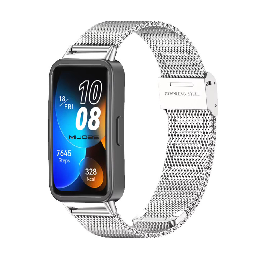 MIJOBS Uhrenarmband Edelstahl, Silber, Unisex - Bild 3