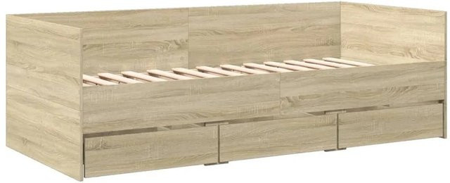 vidaXL Tagesbett mit Schubladen in Sonoma-Eiche, Breite: 90 cm, Tiefe: 200 cm - Bild 1