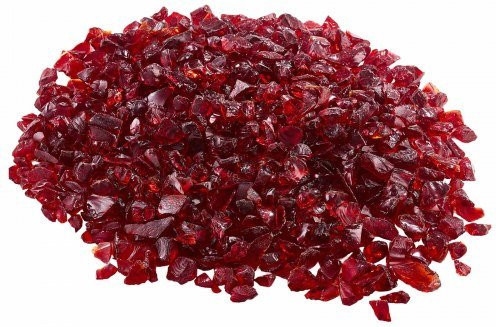 VEVOR Feuerglas reflektierend in Rot, 4,5 kg, 19,05 mm Glassteine für Propangas-Feuerstellen und Kamine - Bild 1