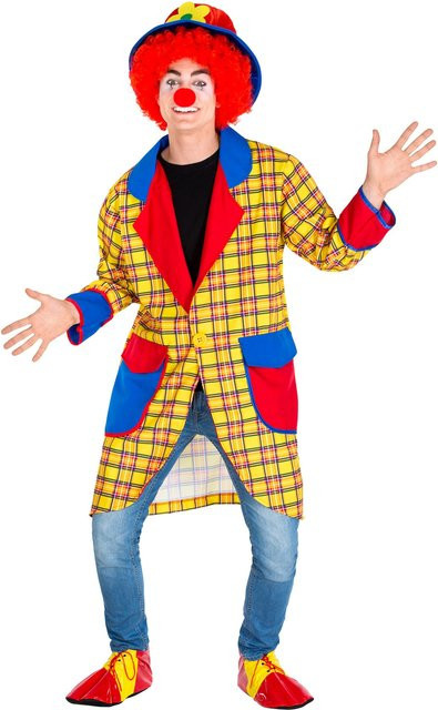 tectake Herrenkostüm Clown Fridolin, Bunt / Mehrfarbig, Textil - Bild 1