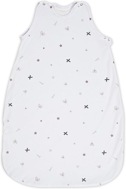Lorelli Baby Winterschlafsack aus 100% Baumwolle mit 2,5 TOG in Weiß mit Sternen, B/T/H: 80 x 45 x 3 cm - Bild 1