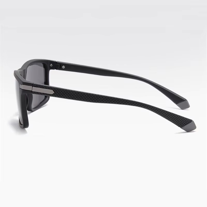 Sport Square Sonnenbrille, Vollrand, Schwarz, Kunststoff - Bild 3
