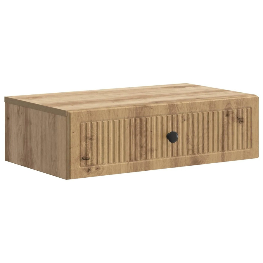 vidaXL Wandmontierter Beistelltisch Artisan-Eiche, Farbe: Braun, B/T/H: 59 x 34,5 x 17 cm - Bild 2