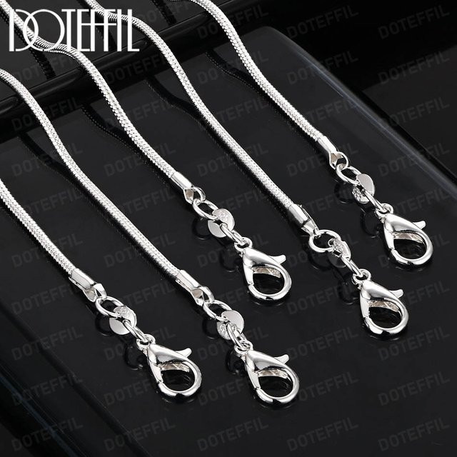 DOTEFFIL Schlangenkette 925 Silber, 2 mm, Unisex - Bild 1
