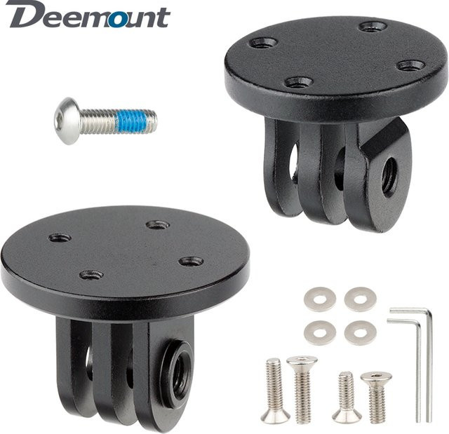 Garmin Fahrradcomputer Montageadapter in Schwarz, kompatibel mit Bryton und GoPro Sport Action Kamera, Zubehör für MTB und Rennrad - Bild 1
