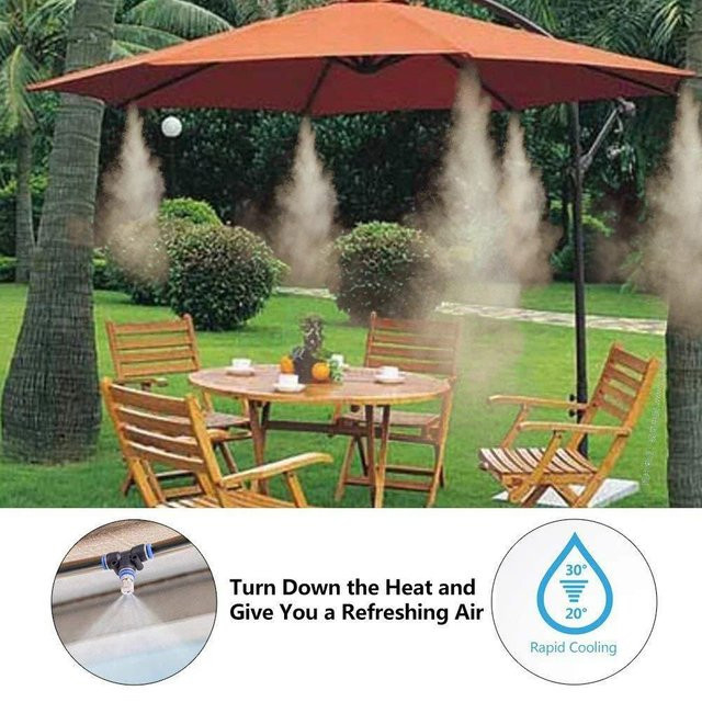YuTao Soliloquy 028 Outdoor Sprühsystem-Kit zur Pflanzenbewässerung für Garten und Gewächshaus mit Düsen - Bild 1