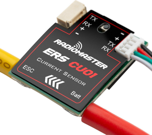 RadioMaster ERS-CU01 Stromsensor in Schwarz für gleichzeitige Echtzeit-Strom- und Spannungsmessung - Bild 1