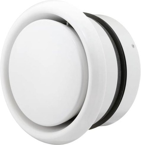 Helios Tellerventilklappe 2631 in Weiß für Rohr-Durchmesser 160 mm - Bild 1