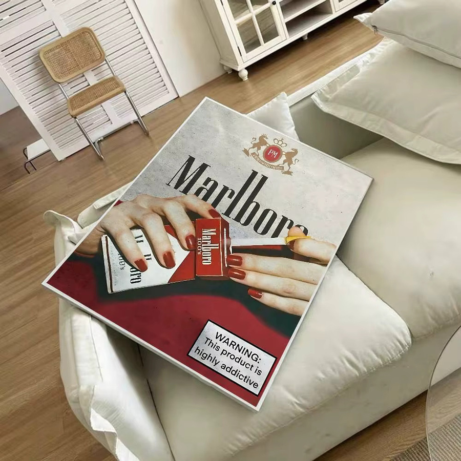 M-Marlboro Anime-Poster selbstklebender Aufkleber aus Whitepaper in Multicolour B/H: 15 x 15 cm - Bild 3