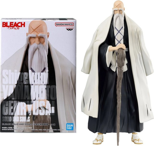 Bandai Bleach Yamamoto Genryuusai Shigekun Action Figur, 15cm, Kunststoff - Bild 1