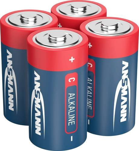 Ansmann LR14 Red-Line Baby C Batterie Alkali-Mangan 1.5V, 4 Stück, Rot - Bild 1