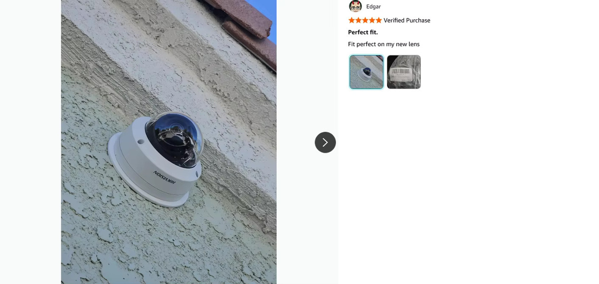 Transparente 3-Zoll-Acryl-Kuppel für CCTV-Kamera als Ersatzgehäuse für Hikvision, Dahua und Samsung - Bild 3