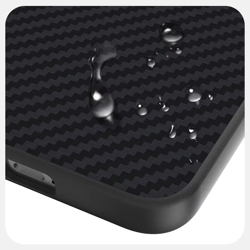 MagSafe Hülle aus 1500D Carbon Fiber für Honor 500 und Honor 500 Pro mit Kevlar-Linsenschutz in Schwarz - Bild 3