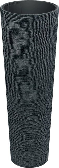 Prosperplast Blumentopf Tubra Schlank Hoch Anthrazit-Schwarz, Durchmesser: 40 cm, Höhe: 100 cm - Bild 1