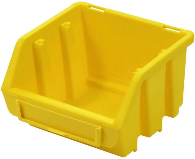 PROREGAL Sichtlagerbox aus Polypropylen in Gelb, H x B x T: 7,5 x 11,6 x 11,2 cm - Bild 1
