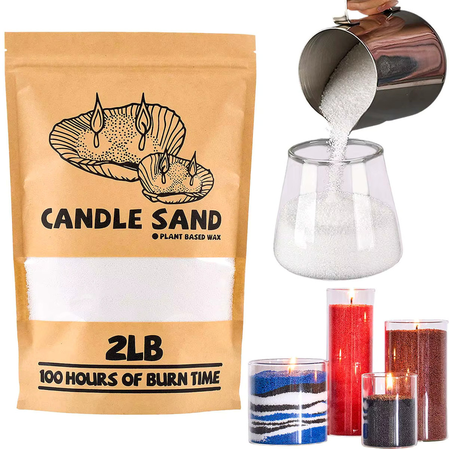UDOCOOL Kerzensand Weiß für DIY Duftkerzen und Sandmalerei, 906 g - Bild 2