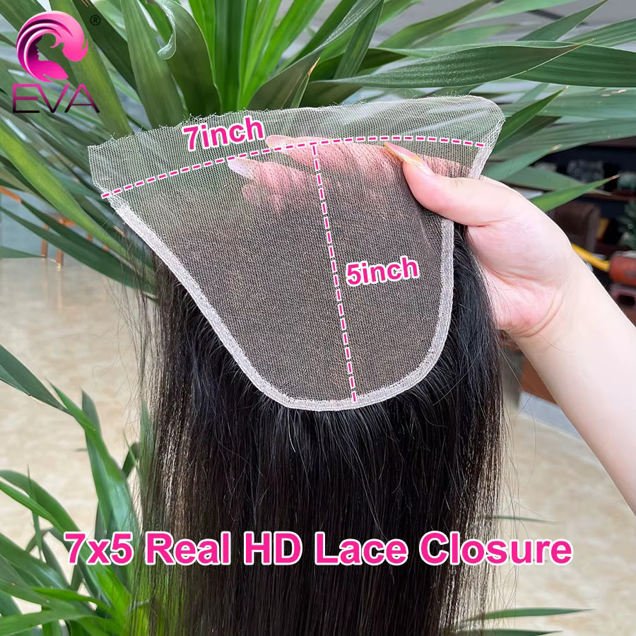Eva Hair Lace Frontal Echthaar, Unisex - Bild 5
