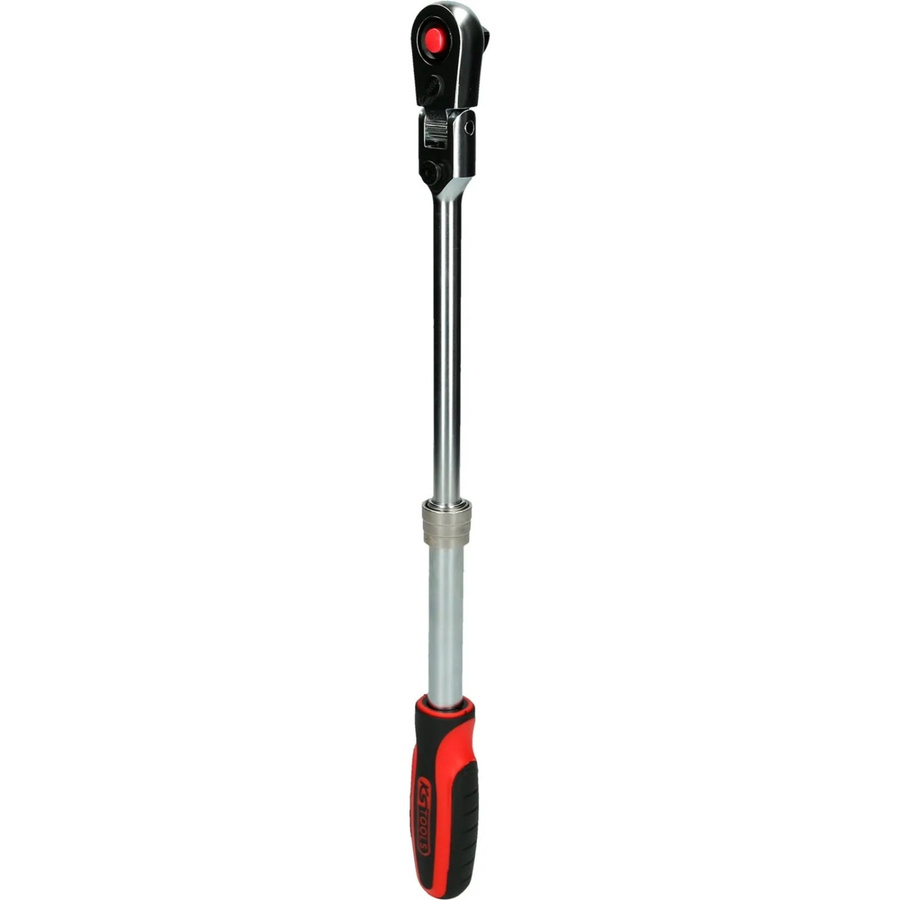 KS Tools SlimPOWER Teleskop-Gelenk-Umschaltknarre 3/8 Zoll, 72 Zahn, Chrom Vanadium, Silber - Bild 2