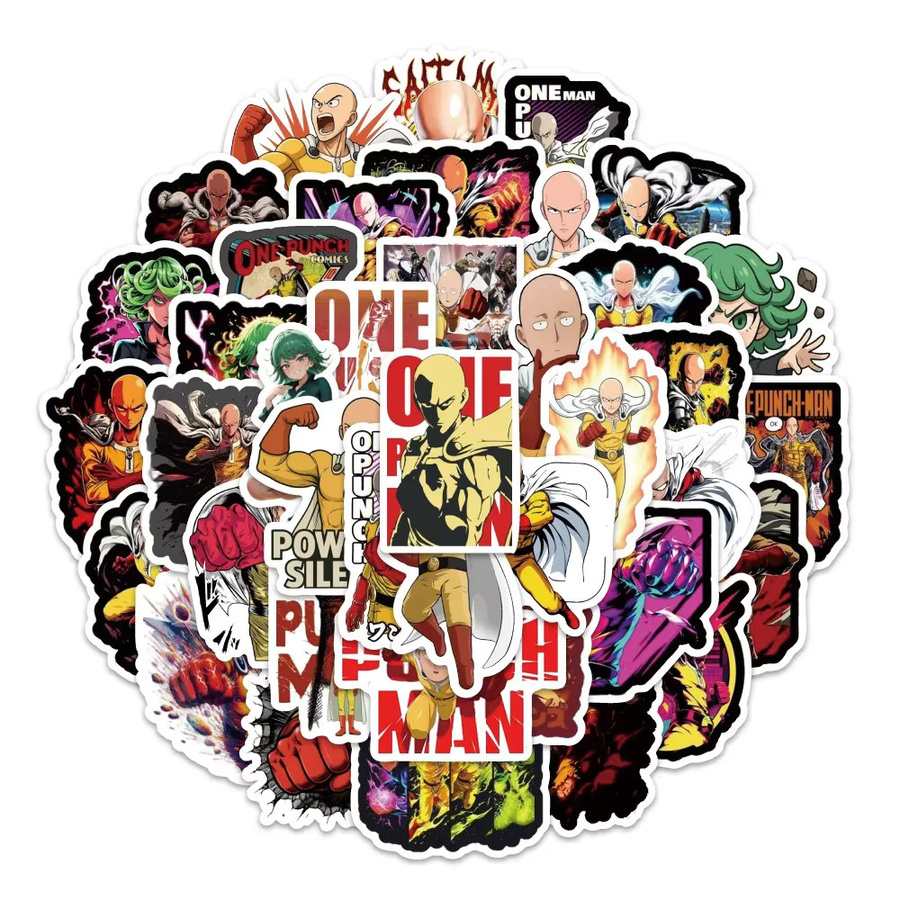 GOGOTU One Punch Man Graffiti Aufkleber, 54-teiliges Set - Bild 6