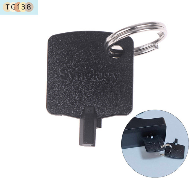 Synology Festplattenschacht-Schlüssel für NAS-Laufwerksschächte, Schwarz - Bild 1