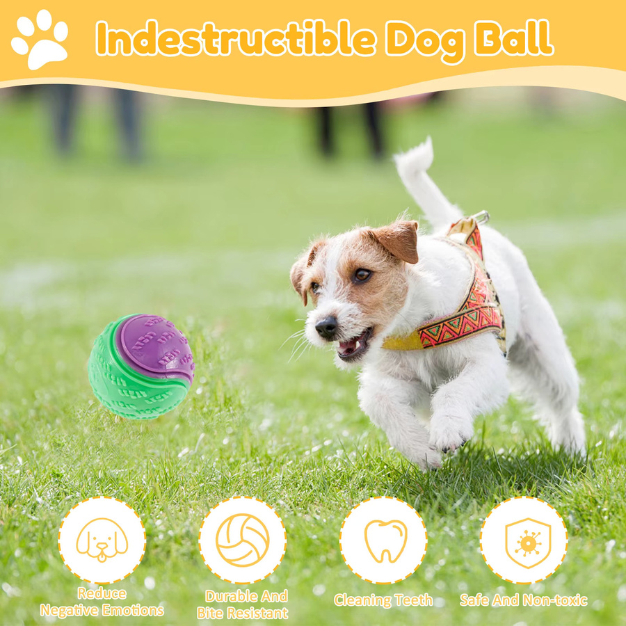 Willstar Quietschende Bälle, Hundespielzeug, 6-teiliges Set - Bild 2