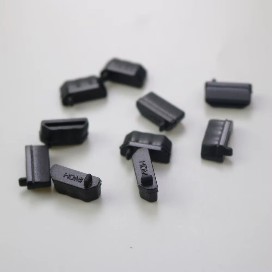 YuXi Silikon Staubschutzkappen Set für USB und HDMI Anschlüsse in Weiß, 10 Stück - Bild 4