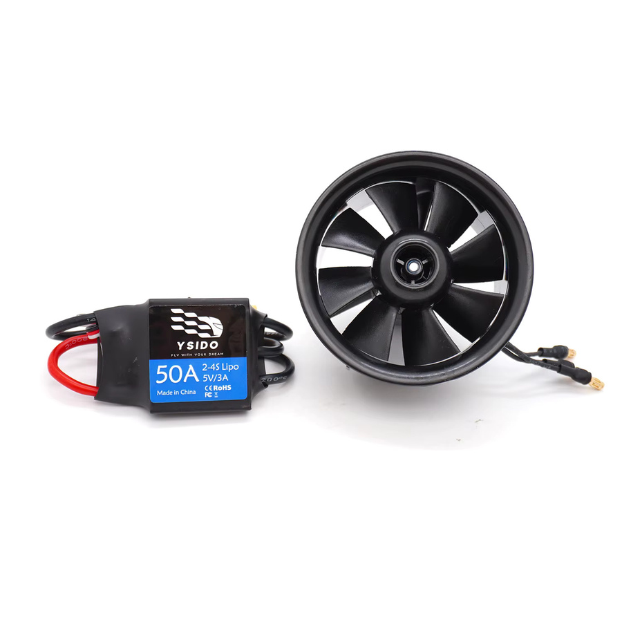 YSIDO DIY EDF Impellerflügel-Flugzeugmotor, Kombi-Set - Bild 2