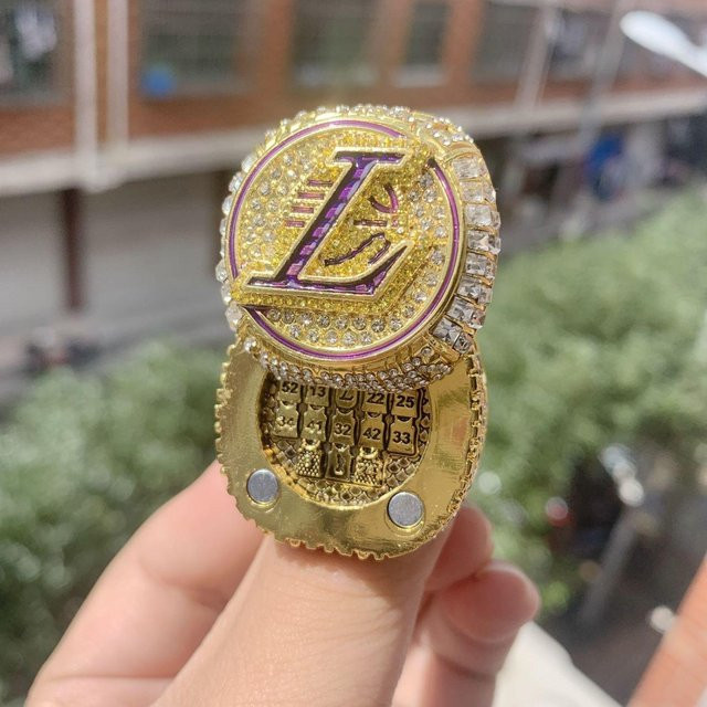 NBA Los Angeles Lakers James Meisterschaft Flip-Ring, Herren, Messing, beige - Bild 1