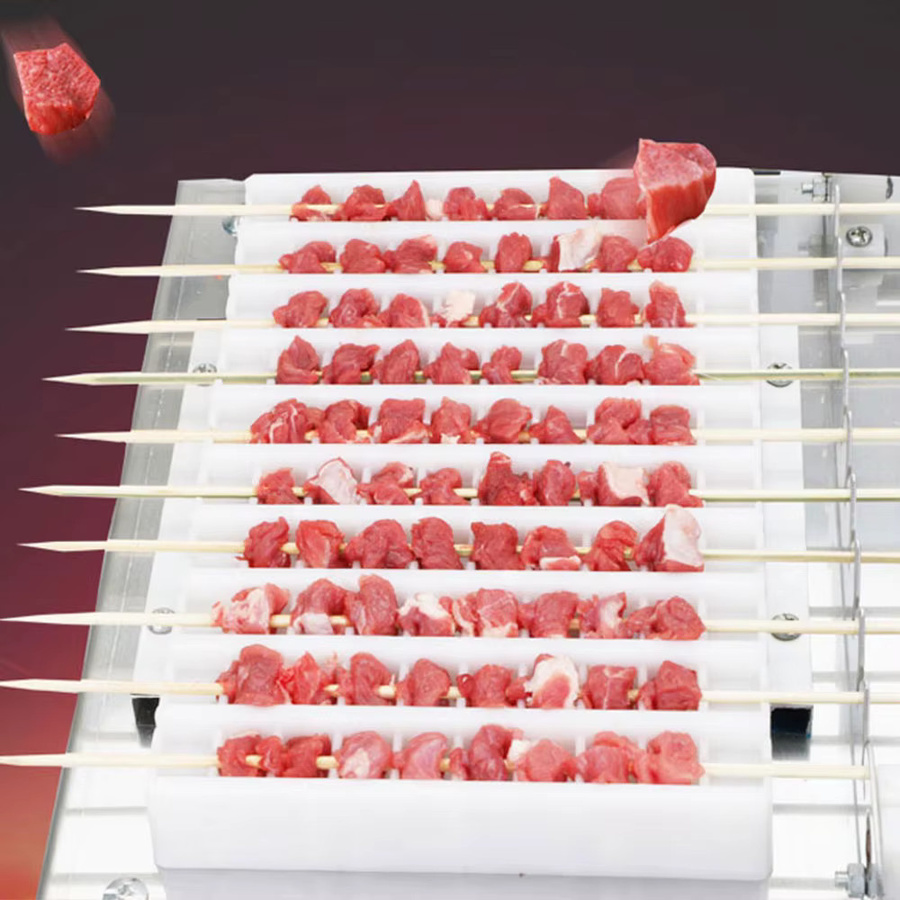 YunlinLi Manuelle Kebab Spieß Maschine aus Edelstahl für Barbecue und Fleischspieße - Bild 3