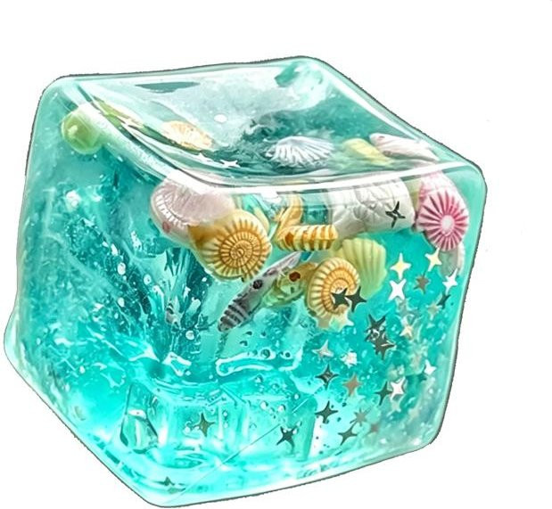 Maltose Squishy Würfel, Schwimmen Ozean, Stress Sensorisches Fidget Spielzeug - Bild 1