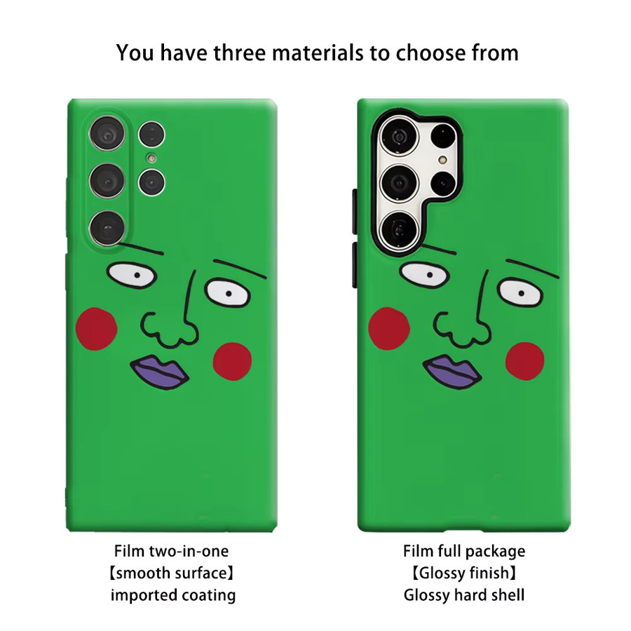 Stoßfeste Pop-Art Handyhülle für Samsung Galaxy S25 Ultra, S24, S23 Ultra und Plus in Grün mit Doppelschicht-Schutz - Bild 2