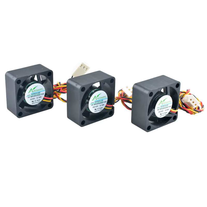 ANCHAOPU Mikro-Axiallüfter Kühllüfter in Schwarz, B/T/H: 30 x 30 x 15 mm - Bild 2