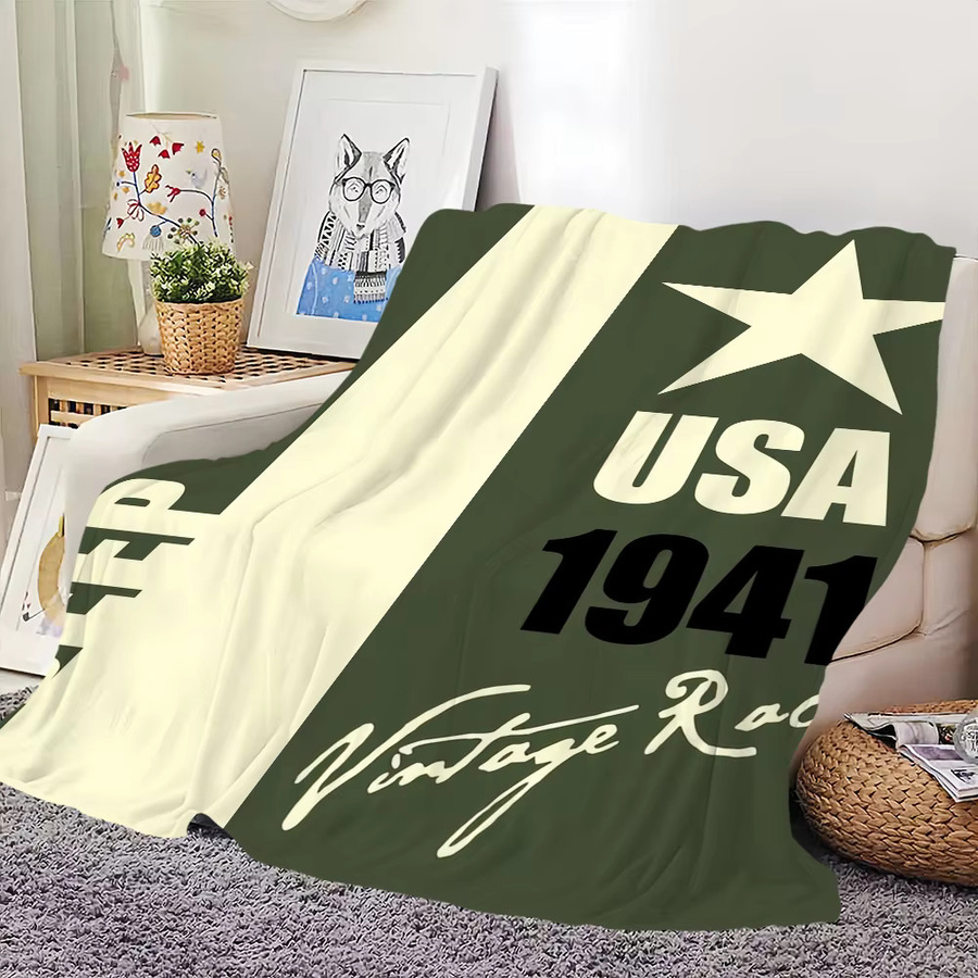 J-Jeep Plüschdecke Fashion Racing Cras in weichem Design für Sofa und Schlafzimmer - Bild 6