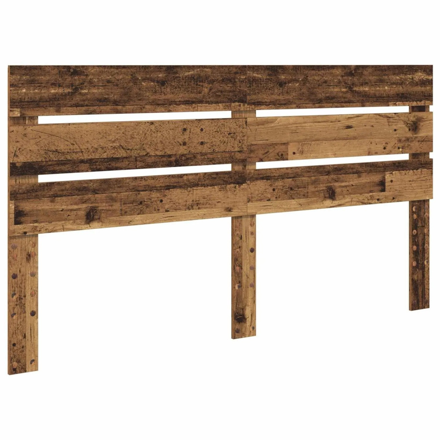 vidaXL Kopfteil aus Holzwerkstoff in Altholz-Optik, Braun, 200 cm - Bild 2