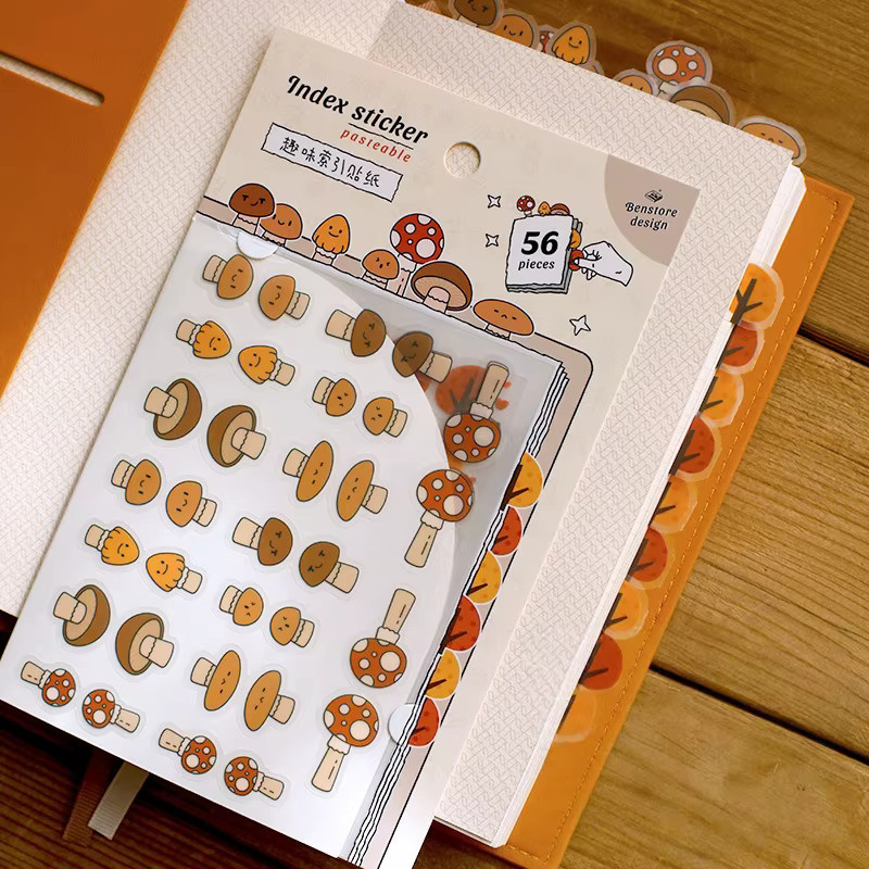 Buntes Index-Etiketten-Set mit Waldmotiven aus Papier zur Klassifizierung von Planern, Tagebüchern und Notizbüchern, Mehrfarbig - Bild 2