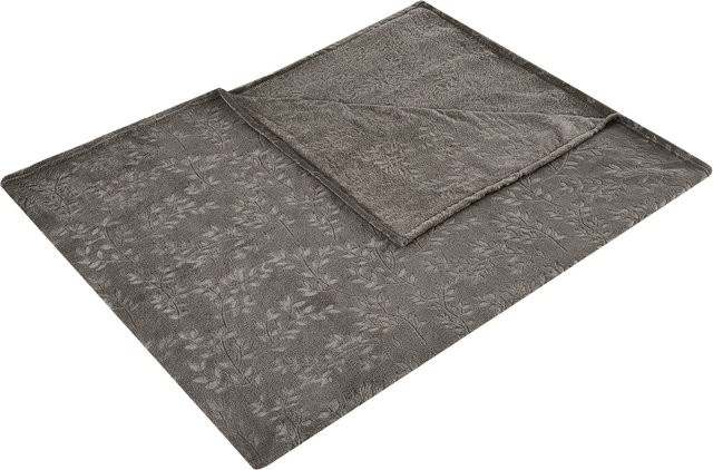 LIVARNO Kuscheldecke mit floralem Muster, B/B: 150 x 200 cm, mehrfarbig (Beige, Pink, Grau) - Bild 1