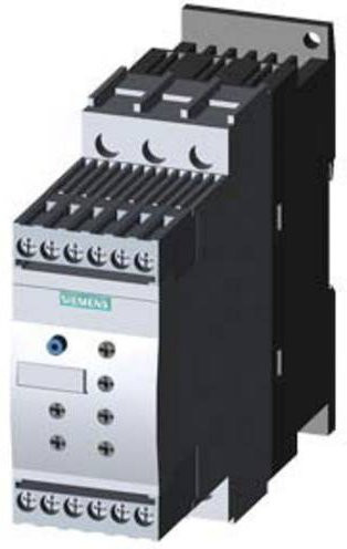 Siemens Sanftstarter 3RW4028-1BB04 in Grau, Motorleistung 18.5kW bei 400V, Nennstrom 38A bei 480V - Bild 1