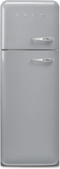 Smeg Standkühlschrank mit Gefrierraum in Silber FAB30LSV6 - Bild 1