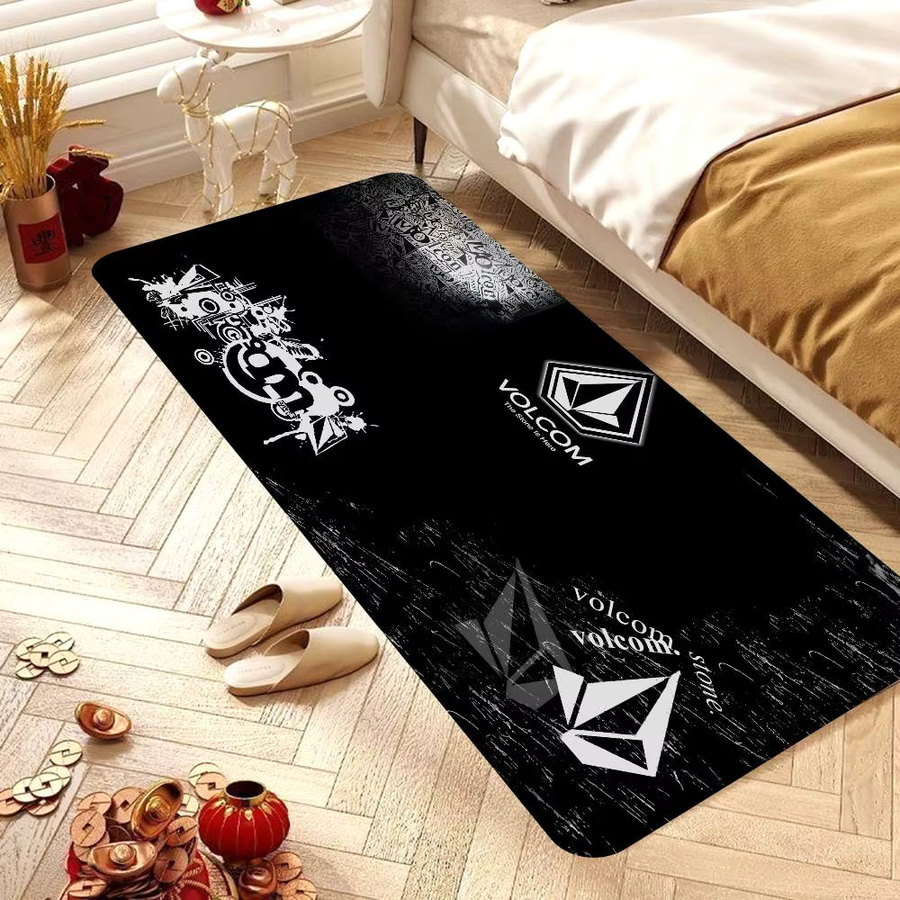 V-Volcom Logo Druckteppich im nordischen Stil als rutschfeste Küchenmatte oder Fußmatte für Wohnzimmer und Balkon - Bild 4