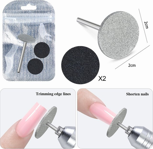 JEARLYU 3-teiliges Set Nagel-Diamant-Metallfräser, Unisex - Bild 1