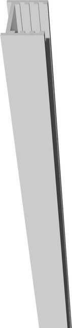 GartenLand Wandpfosten aus Aluminium für WPC Steckzäune, Silber, Höhe: 200 cm - Bild 1