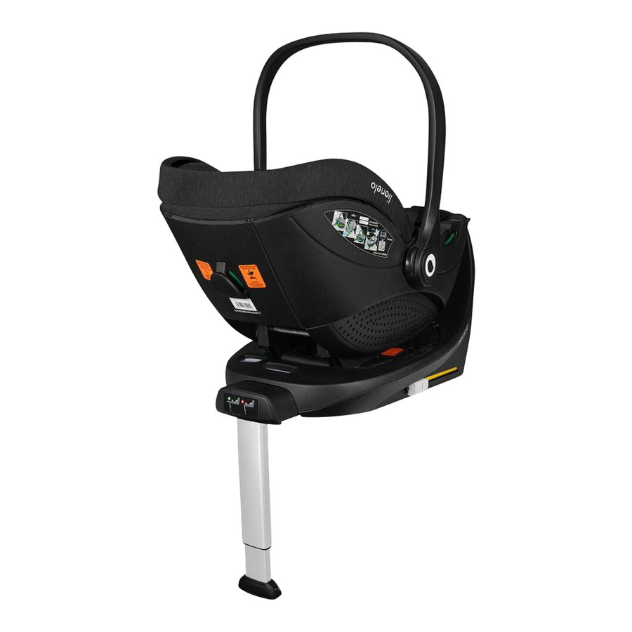 Lionelo Babyschale MOXIE mit ISOFIX-Base, schwarz, i-Size nach UN R129, drehbar mit Stützfuß - Bild 2