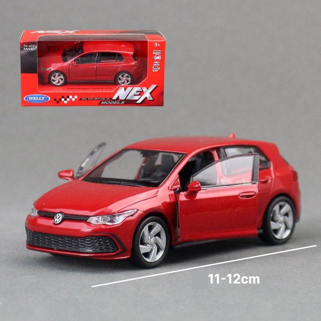 Welly Volkswagen Golf 8 GTI Spielzeugauto, 1:36, mit Rückziehfunktion und Freilauf, ab 3 Jahre - Bild 1