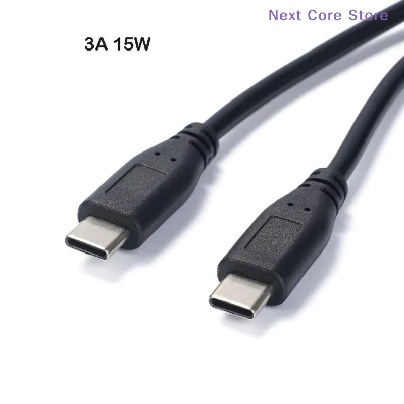 eelhoe 1-zu-2 USB-C Verlängerungskabel Splitter Ladeadapter 15W 3A in Schwarz - Bild 2