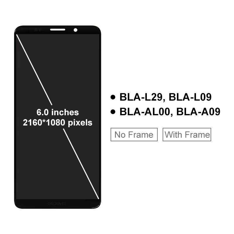 MSMADE OLED Display Ersatzteil für Huawei Mate 10 Pro mit Touchscreen Digitizer in Schwarz - Bild 1