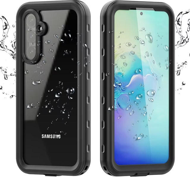 Wasserdichte und stoßfeste Handyhülle für Samsung Galaxy A17 A16 A57 A54 A53 A55 A56 A35 A36 A25 A26 in Schwarz mit IP68 Schutz für Outdoor-Sport und Tauchen - Bild 1