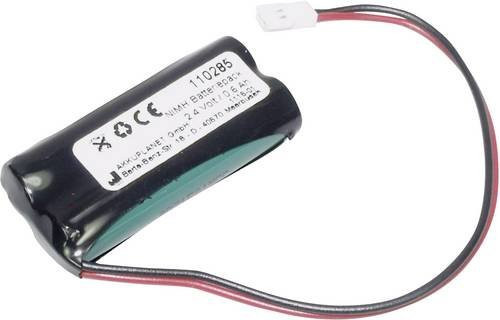 Akku Med Medizintechnik-Akku für Minolta und Dräger, 2.4V, 600 mAh, Schwarz - Bild 1