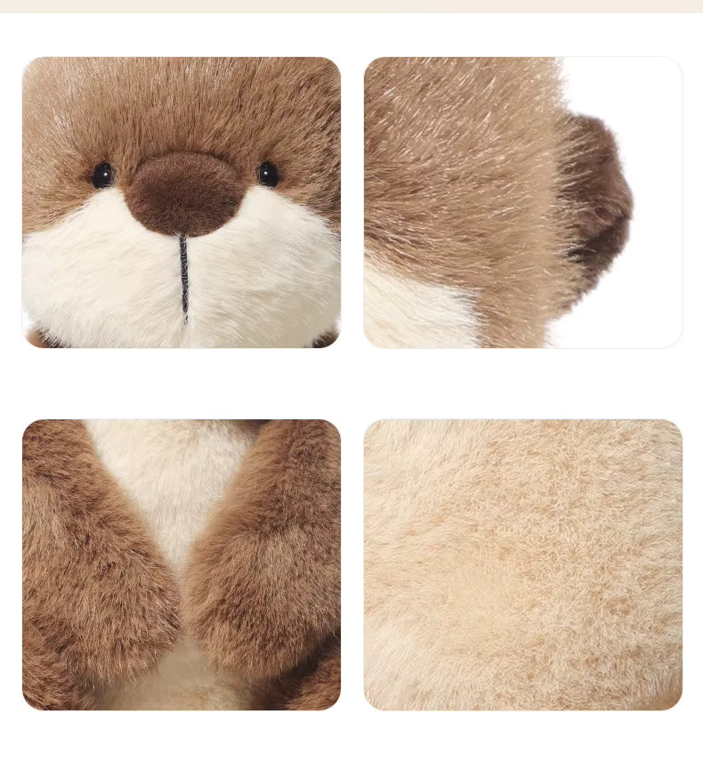 Kawaii Cartoon Meerotter Plüsch, Braun, 36 cm - Bild 2