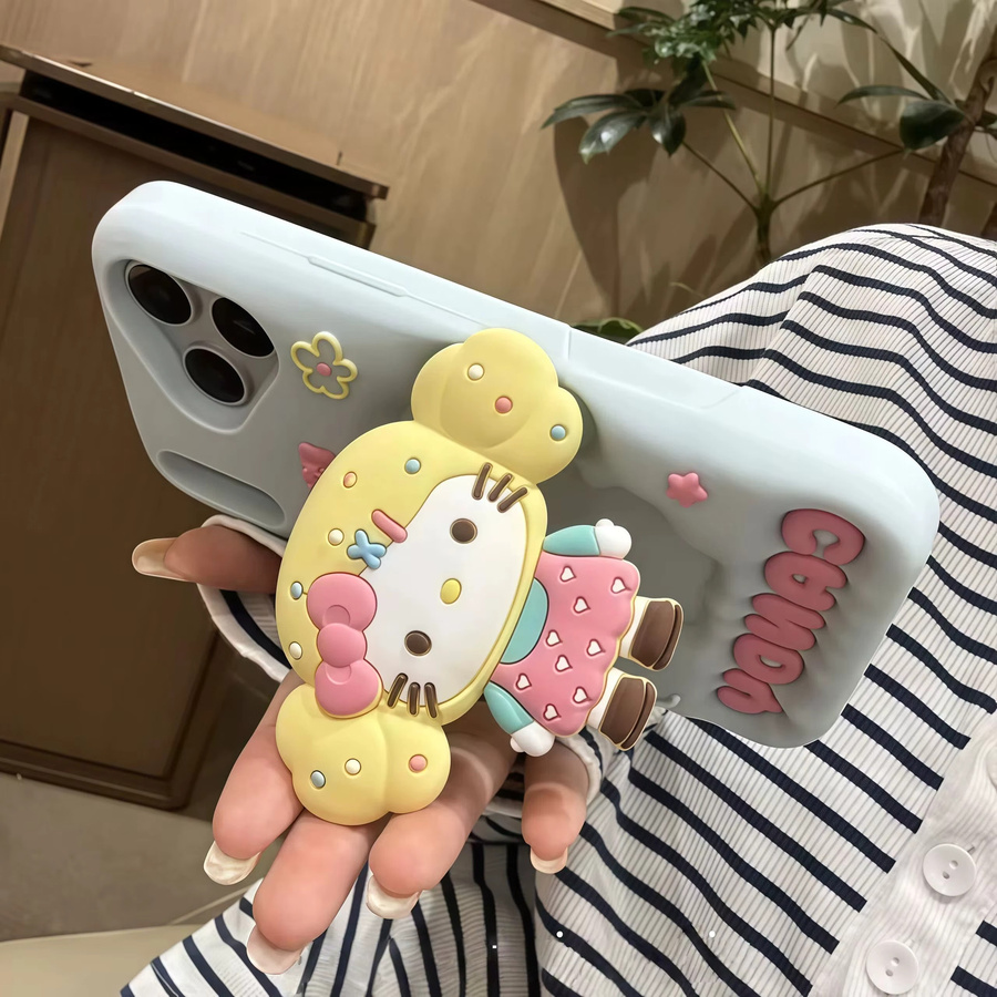 Sanrio Hello Kitty Handyhülle aus weichem Silikon für Apple iPhone 17 16 15 14 13 12 Pro Max Plus 16e - Bild 2